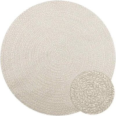 vidaXL Zizur Teppich im Jute-Look für drinnen & draußen - Ø 160cm vidaXL Zizur Teppich im Jute-Look für drinnen & draußen - Ø 160cm