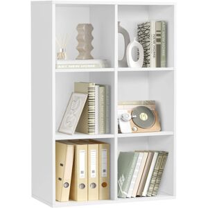 Vasagle Bücherregal mit 6 Fächern 97,5 cm x 65,5 cm x 30 cm Weiß Vasagle Bücherregal mit 6 Fächern 97,5 cm x 65,5 cm x 30 cm Weiß