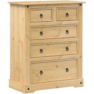 vidaXL Kommode Corona 92x48x114 cm Massivholz Kiefer 4005674 vidaXL Kommode Corona 92x48x114 cm Massivholz Kiefer 4005674