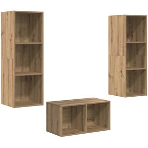 vidaXL TV-Schrank-Set Artisan-Eiche 37 x 37 x 107 cm Holzwerkstoff 3393365 vidaXL TV-Schrank-Set Artisan-Eiche 37 x 37 x 107 cm Holzwerkstoff 3393365