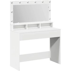 vidaXL Weiß MDF 100 x 41 x 135 cm Spiegel Kosmetikschreibtisch - Kosmetikschreibtisch vidaXL Weiß MDF 100 x 41 x 135 cm Spiegel Kosmetikschreibtisch - Kosmetikschreibtisch