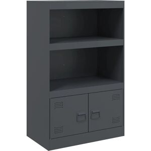 vidaXL Sideboard Anthrazit 67x39x107 cm Stahl 841669 vidaXL Sideboard Anthrazit 67x39x107 cm Stahl 841669