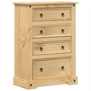 vidaXL Kommode Corona 80x43x114 cm Massivholz Kiefer 4005672 vidaXL Kommode Corona 80x43x114 cm Massivholz Kiefer 4005672