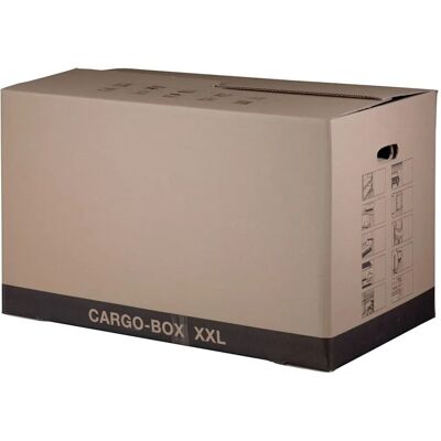 PROREGAL Mega Deal 150x Cargobox XXL LxBxH 750x420x440mm mit Steckboden & Grifflöchern Braun Faltkarton Umzugskarton PROREGAL Mega Deal 150x Cargobox XXL LxBxH 750x420x440mm mit Steckboden & Grifflöchern Braun Faltkarton Umzugskarton