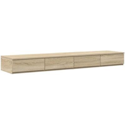Vidaxl Sonoma Eichen Nachttisch - Mit 3 Schubladen - Elegantes Holzdesign Vidaxl Sonoma Eichen Nachttisch - Mit 3 Schubladen - Elegantes Holzdesign