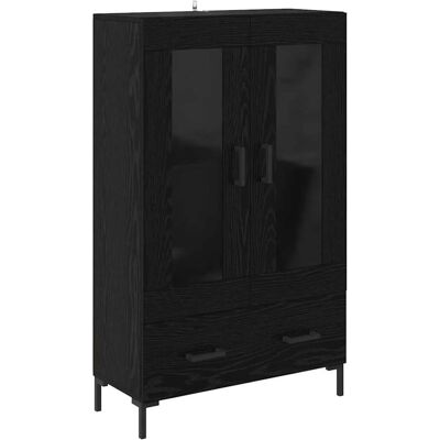 vidaXL Highboard Schwarz Eichen-Optik 69,5 x 31 x 115 cm Holzwerkstoff 882525 vidaXL Highboard Schwarz Eichen-Optik 69,5 x 31 x 115 cm Holzwerkstoff 882525