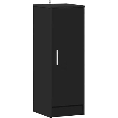 vidaXL Schwarzer Schuhschrank - 6 Regale für Stauraum vidaXL Schwarzer Schuhschrank - 6 Regale für Stauraum