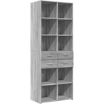 vidaXL Graues Sonoma Highboard - Sideboard - Moderner Stauraum vidaXL Graues Sonoma Highboard - Sideboard - Moderner Stauraum