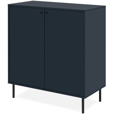 Furn.Design Kommode Blau 80 x 90 cm 2-türig 4 Fächer Modern Barina Furn.Design Kommode Blau 80 x 90 cm 2-türig 4 Fächer Modern Barina