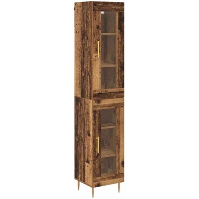 vidaXL Highboard Altholz 34,5 x 34 x 180 cm Holzwerkstoff 3415746 vidaXL Highboard Altholz 34,5 x 34 x 180 cm Holzwerkstoff 3415746