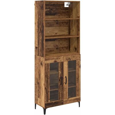 vidaXL Highboard Altholz 69,5 x 34 x 180 cm Holzwerkstoff 3415728 vidaXL Highboard Altholz 69,5 x 34 x 180 cm Holzwerkstoff 3415728