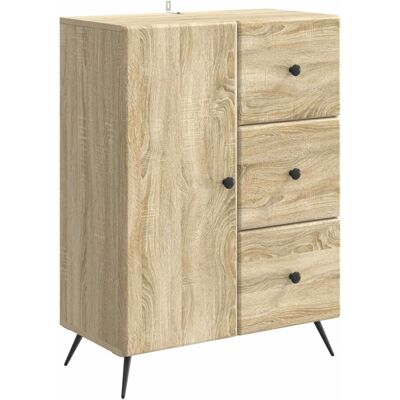 vidaXL Sideboard Sonoma-Eiche 66 x 34,5 x 90 cm Holzwerkstoff 895547 vidaXL Sideboard Sonoma-Eiche 66 x 34,5 x 90 cm Holzwerkstoff 895547