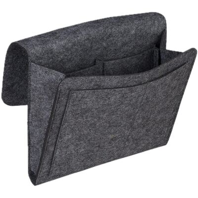 Relaxdays Betttasche Filz Dunkelgrau 5 Fächer 26 cm x 28 cm x 5 cm 180 g Relaxdays Betttasche Filz Dunkelgrau 5 Fächer 26 cm x 28 cm x 5 cm 180 g