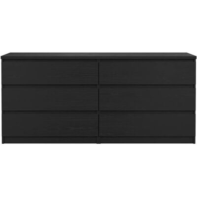 ebuy24 Naia Kommode 6 Schubladen Schwarze Struktur ebuy24 Naia Kommode 6 Schubladen Schwarze Struktur