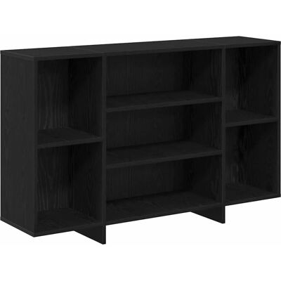 vidaXL Sideboard Schwarz Eichen-Optik 120 x 30 x 75 cm Holzwerkstoff 875037 vidaXL Sideboard Schwarz Eichen-Optik 120 x 30 x 75 cm Holzwerkstoff 875037