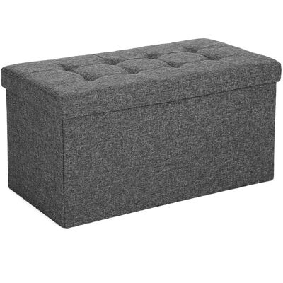 Songmics Sitzbank mit Stauraum 38 cm x 76 cm x 38 cm Grau Songmics Sitzbank mit Stauraum 38 cm x 76 cm x 38 cm Grau
