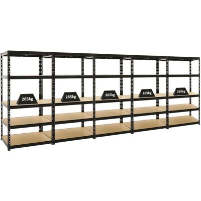 PROREGAL - TIGER Mega Deal - Schwarz - Lagerregal PROREGAL - TIGER Mega Deal - Schwarz - Lagerregal