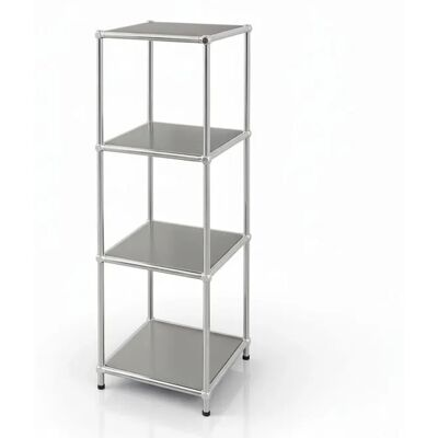 Floordirekt Metallregal Concept Epure MK-005 Verchromt 30 x 30 x 89 cm Grau Floordirekt Metallregal Concept Epure MK-005 Verchromt 30 x 30 x 89 cm Grau
