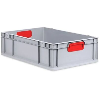 PROREGAL Eurobox Nextgen Color HxBxT 17 x 40 x 60 cm 34 Liter Griffe Rot Geschlossen Glatter Boden Eurobehälter Transportbox PROREGAL Eurobox Nextgen Color HxBxT 17 x 40 x 60 cm 34 Liter Griffe Rot Geschlossen Glatter Boden Eurobehälter Transportbox