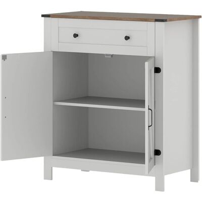 Costway Sideboard mit 1 Schublade & Verstellbarem Regal 80 x 40 x 92 cm Costway Sideboard mit 1 Schublade & Verstellbarem Regal 80 x 40 x 92 cm