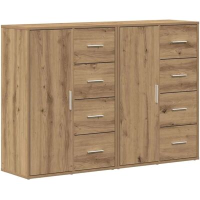 vidaXL - Chêne Artisan Buffet - Braun - 60x31x84 cm - Buffet vidaXL - Chêne Artisan Buffet - Braun - 60x31x84 cm - Buffet