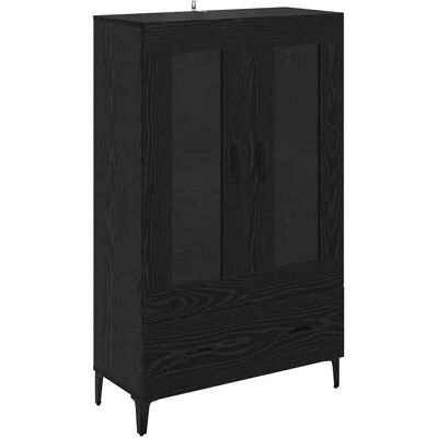 vidaXL Highboard mit Schubladen Schwarz Eichen-Optik 70 x 31 x 115 cm 880862 vidaXL Highboard mit Schubladen Schwarz Eichen-Optik 70 x 31 x 115 cm 880862
