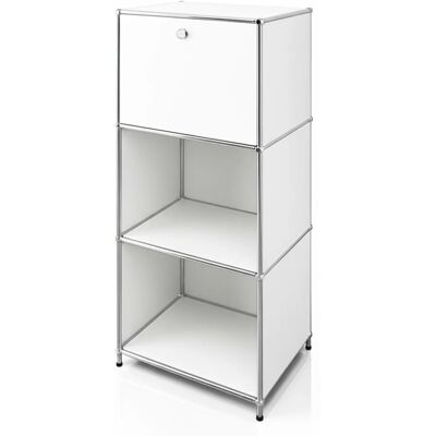 Floordirekt Metallregal Concept Epure MK-107 4 Ebenen 50 x 40 x 121 cm Weiß Floordirekt Metallregal Concept Epure MK-107 4 Ebenen 50 x 40 x 121 cm Weiß