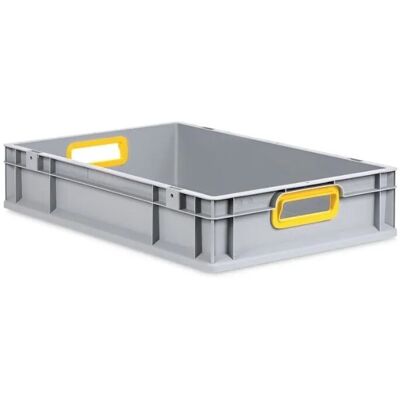 PROREGAL Eurobox Nextgen Color HxBxT 12 x 40 x 60 cm 23 Liter Griffe Gelb Offen Glatter Boden Eurobehälter Transportbox PROREGAL Eurobox Nextgen Color HxBxT 12 x 40 x 60 cm 23 Liter Griffe Gelb Offen Glatter Boden Eurobehälter Transportbox