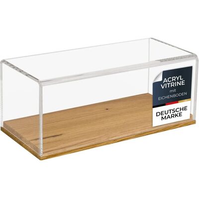 HMF 46872 Acryl Vitrine Schaukasten mit Holzsockel für Modellautos 27 x 12 x 11 cm Transparent HMF 46872 Acryl Vitrine Schaukasten mit Holzsockel für Modellautos 27 x 12 x 11 cm Transparent