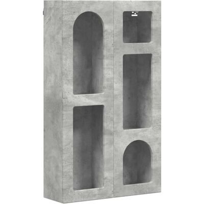 vidaXL Hängeschrank Beton Grau 59 x 20 x 100 cm Holzwerkstoff 891367 vidaXL Hängeschrank Beton Grau 59 x 20 x 100 cm Holzwerkstoff 891367