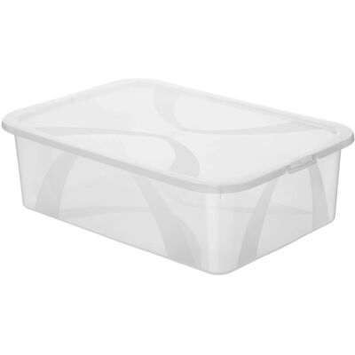 Rotho Aufbewahrungsbox Arco - 29L, Transparent, Stapelbar Rotho Aufbewahrungsbox Arco - 29L, Transparent, Stapelbar