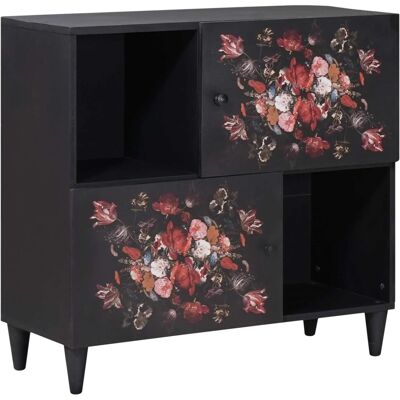 vidaXL Stauraumschränke Mehrfarbig 80 x 33,5 x 75 cm Massivholz Mango 4018727 vidaXL Stauraumschränke Mehrfarbig 80 x 33,5 x 75 cm Massivholz Mango 4018727
