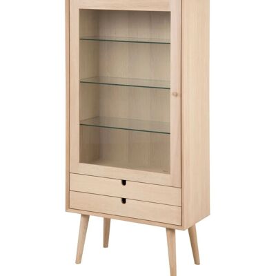 Ebuy24 Canes Retro Vitrine mit 1 Tür & 2 Schubladen - Vitrine Ebuy24 Canes Retro Vitrine mit 1 Tür & 2 Schubladen - Vitrine