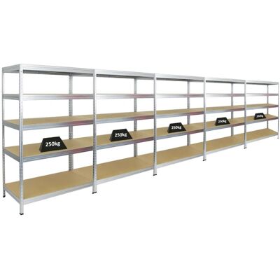 PROREGAL - RIVET - 180x120x60 cm - 250 kg - Regal PROREGAL - RIVET - 180x120x60 cm - 250 kg - Regal