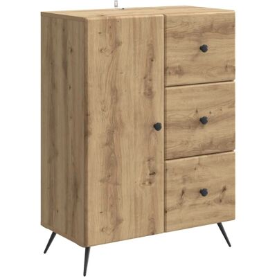 vidaXL Sideboard Artisan-Eiche 66 x 34,5 x 90 cm Holzwerkstoff 895554 vidaXL Sideboard Artisan-Eiche 66 x 34,5 x 90 cm Holzwerkstoff 895554