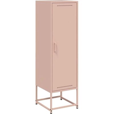 vidaXL Highboard Rosa 36x39x123 cm Stahl 846525 vidaXL Highboard Rosa 36x39x123 cm Stahl 846525