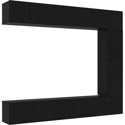 vidaXL TV-Schrank-Set 5-Tlg Schwarz Eichen-Optik 100 x 30 x 30 cm 3332529 vidaXL TV-Schrank-Set 5-Tlg Schwarz Eichen-Optik 100 x 30 x 30 cm 3332529