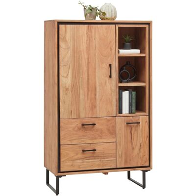 Mömax Highboard Shiva Schwarz/Akaziefarben Mömax Highboard Shiva Schwarz/Akaziefarben