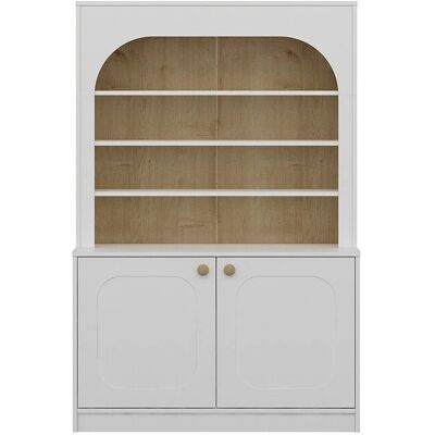Vente-unique Buffetschrank Anzila Naturfarben Hell Weiß 120 cm Vente-unique Buffetschrank Anzila Naturfarben Hell Weiß 120 cm
