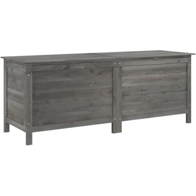 vidaXL Gartentruhe Anthrazit 150x50x56,5 cm Massivholz Tanne vidaXL Gartentruhe Anthrazit 150x50x56,5 cm Massivholz Tanne