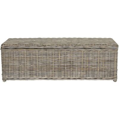 Vente-unique Truhe Und Kiste Gao Grau 130 cm Vente-unique Truhe Und Kiste Gao Grau 130 cm