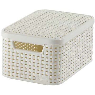Aufbewahrungsboxen Curver Style 3-er Set Creme S mit Deckel Aufbewahrungsboxen Curver Style 3-er Set Creme S mit Deckel