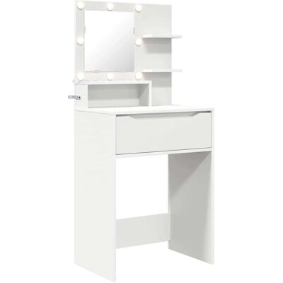 vidaXL Schlafzimmer-Frisiertische mit Regal Weiß 80 x 39,6 x 135 cm 888987 vidaXL Schlafzimmer-Frisiertische mit Regal Weiß 80 x 39,6 x 135 cm 888987