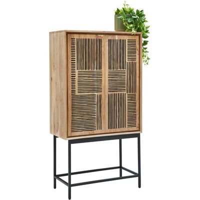 Mömax Highboard Tarim Schwarz/Akaziefarben Mömax Highboard Tarim Schwarz/Akaziefarben