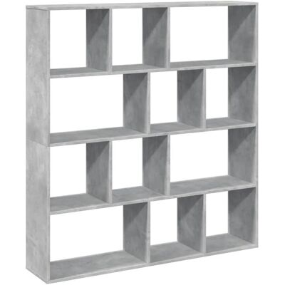 vidaXL Betonggraues Bücherregal 132x29x141,5 cm - Bücherregal vidaXL Betonggraues Bücherregal 132x29x141,5 cm - Bücherregal