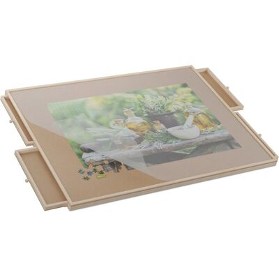 Relaxdays - Puz Table - Natur - 4 Schubladen - Puzzle Table Relaxdays - Puz Table - Natur - 4 Schubladen - Puzzle Table
