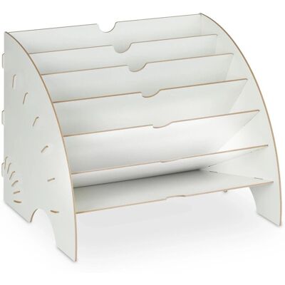 Relaxdays Dokumentenablage MDF Weiß 6 Fächer 27 cm x 34 cm x 27 cm 1,6 kg Relaxdays Dokumentenablage MDF Weiß 6 Fächer 27 cm x 34 cm x 27 cm 1,6 kg