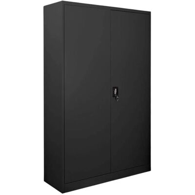 PROREGAL Flügeltürenschrank ELEPHANT Mit 2 Türen Abschließbar HxBxT 180x120x40cm 4 Ebenen Stahl Pulverbeschichtet Schwarz Spind Aktenschrank PROREGAL Flügeltürenschrank ELEPHANT Mit 2 Türen Abschließbar HxBxT 180x120x40cm 4 Ebenen Stahl Pulverbeschichtet Schwarz Spind Aktenschrank