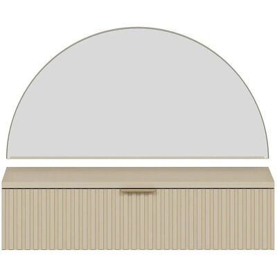 Vente-unique Schminktisch Fralyn Beige 80 cm Vente-unique Schminktisch Fralyn Beige 80 cm