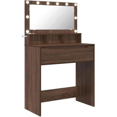 vidaXL Schlafzimmer-Frisiertische mit Schubladen Braun Eichen-Optik 888974 vidaXL Schlafzimmer-Frisiertische mit Schubladen Braun Eichen-Optik 888974